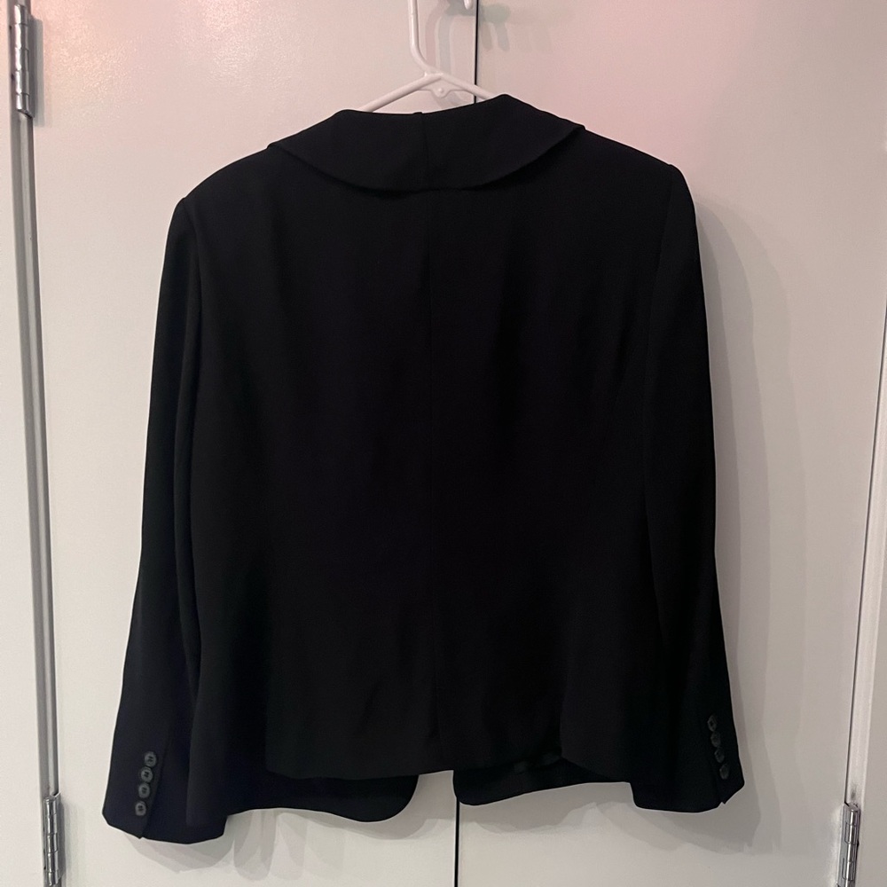 Black Blazer with Ruffles - Picture 2 of 3